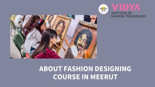 Fashion Design Diploma in Meerut | Diploma in Fashion and Design