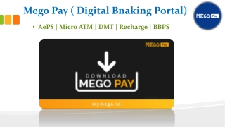 Mego Pay AePS Cash Withdrawal Portal for Banking Services