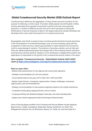 2021 Crowdsourced Security Industry Global Analysis Report