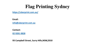Kick Start Your Brand By Using Flag Printing Sydney
