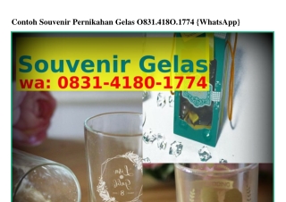 Contoh Souvenir Pernikahan Gelas ౦83l~4l8౦~l774{WA}