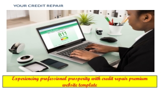 Experiencing professional prosperity with credit repair premium website template