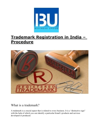 Trademark Registration in India – Procedure