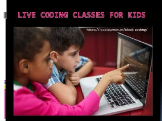 Live coding classes for kids