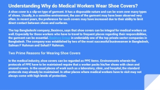 Understanding Why do Medical Workers Wear Shoe Covers