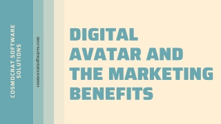 Digital Avatar And The Marketing Benefits