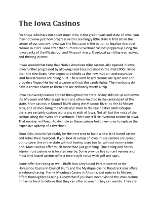 The Iowa Casinos