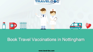 Book Travel Vaccinations in Nottingham