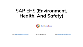 SAP EHS free Online Training | SAP EHS training | SAP EHS course