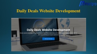Daily Deals Website Development