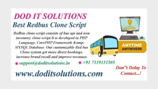 Readymade Redbus Clone System - DOD IT SOLUTIONS