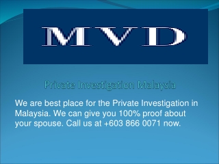 Private Investigation Malaysia