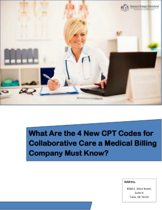 What Are the 4 New CPT Codes for Collaborative Care a Medical Billing Company Must Know