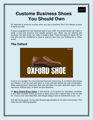 Custome Business Shoes You Should Own-converted