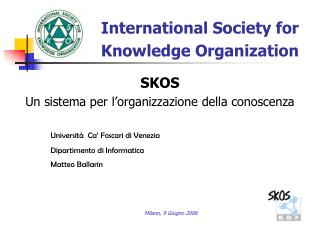 International Society for Knowledge Organization