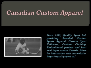 Canadian Custom Apparel