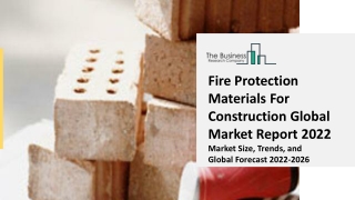 Fire Protection Materials For Construction Industry Analysis, Size, Share