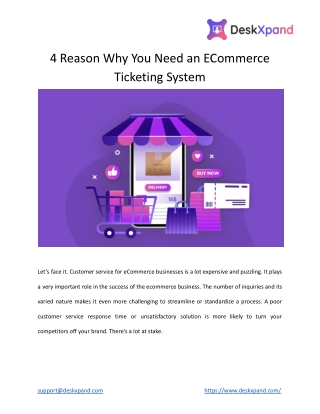 4 Reason Why You Need an ECommerce Ticketing System