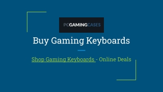 Buy Gaming Keyboards