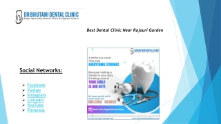 Dental Clinic Near Me | Best Dental Clinic in Rajouri Garden | Dr Bhutani Dental