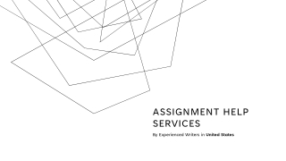 Assignment Help Services By Experienced Writers in United States