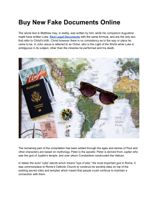 Buy New Fake Documents Online