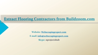 Extract Flooring Contractors from Buildzoom.com