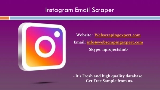 Instagram Email Scraper