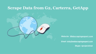 Scrape Data from G2, Carterra, GetApp