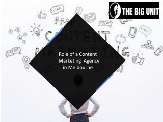 Role of a Content Marketing Agency in Melbourne
