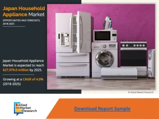 Japan Household Appliance Market is Expected to Reach $27,979.0 Million by 2025