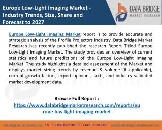 Europe Low-Light Imaging Market Research Report by Technology, Application