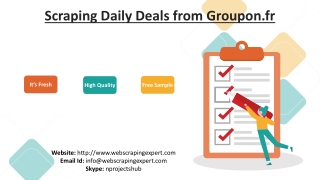 Scraping Daily Deals from Groupon.fr