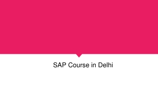 SAP Course in DELHI