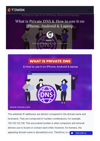 What is Private DNS & How to use it on iPhone, Android & Laptop