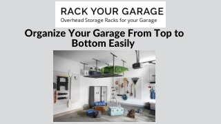 Simplest Steps to organize your garage