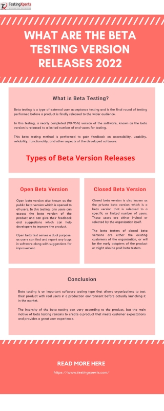 What are the Beta Version releases