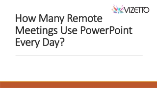 How Many Remote Meetings Use PowerPoint Every Day