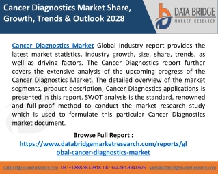 Cancer Diagnostics Market Industry Analysis, Growth, Size, Share, Types