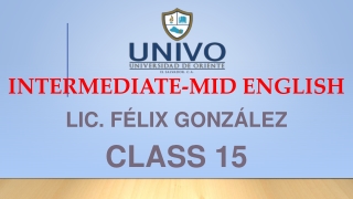 INTERMEDIATE CLASS 15