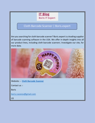 Cloth Barcode Scanner | Boris.expert