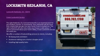 Locksmith Redlands, CA