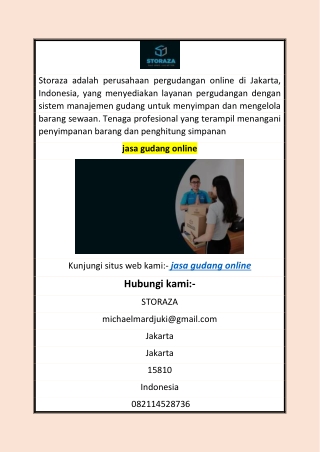 jasa gudang online