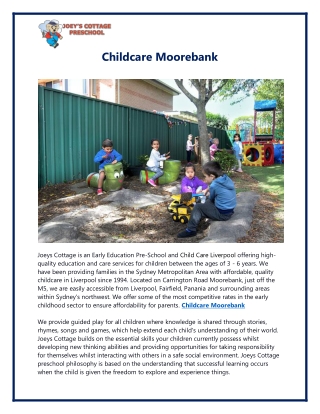 Childcare Moorebank