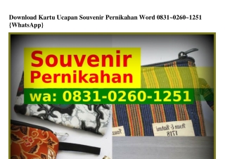 Download Kartu Ucapan Souvenir Pernikahan Word ౦8ᣮ1·౦ᒿ6౦·1ᒿ51{WA}