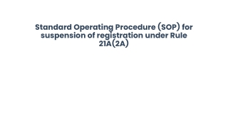 Standard Operating Procedure (SOP) for suspension