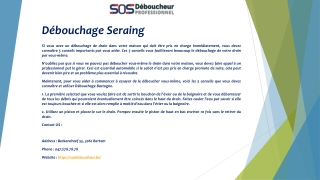 Débouchage Seraing