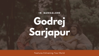 Godrej Sarjapur Bangalore | PDF