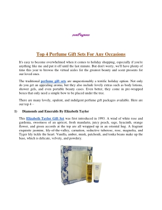 Top 4 Perfume Gift Sets for any Occasions