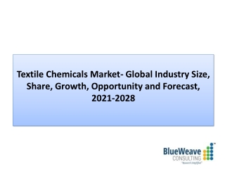 Textile Chemicals Market Growth Analysis